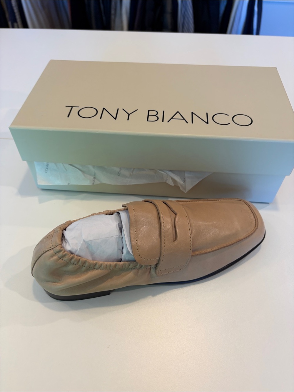 Women’s NWB Cream Slip-On Penny Loafers 6 - Picture 6 of 6